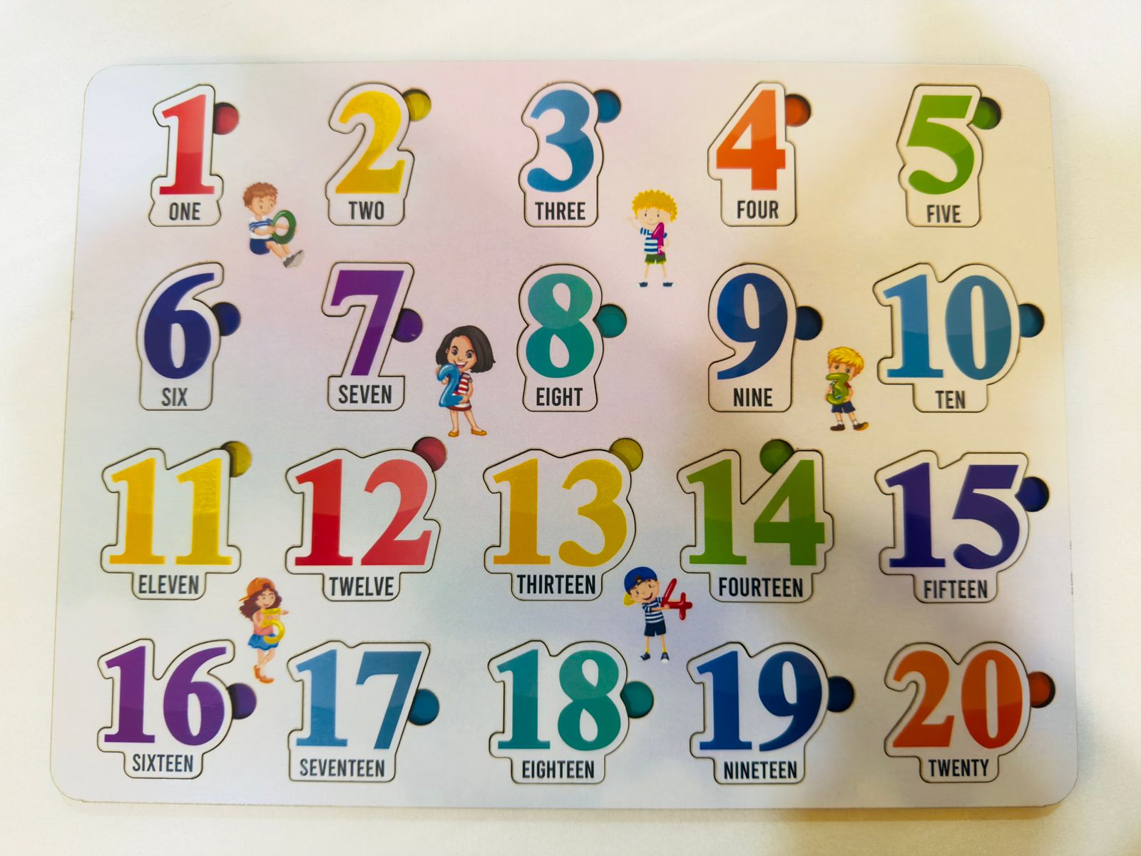 Montessori Style Wooden Number Puzzle Toy for Early Learning