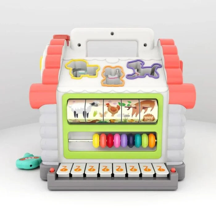 Animal Shape Sorting Activity House Designed for Early Learning Fun with animal blocks and piano keys