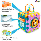 Educational Shape Sorter 6 in 1 Learning Cube Designed for Early Skill Growth with smooth and bright features