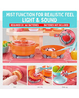 Home Kitchen Cooking Station Realistic Sound and Play Accessories mist light and sound feature display