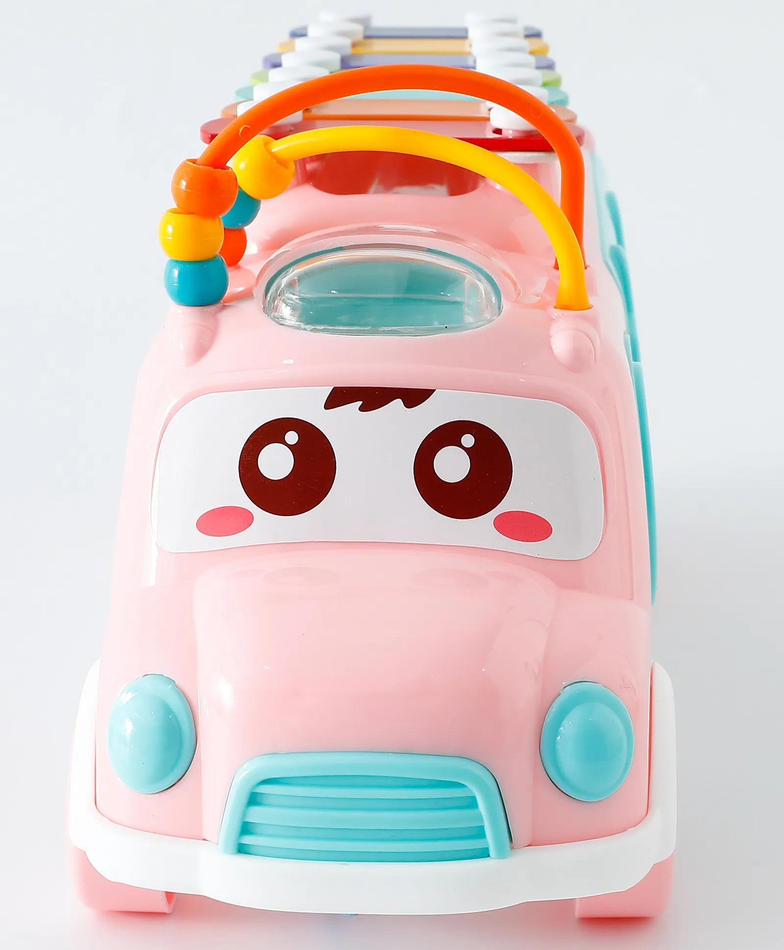 Musical Shape Matching Bus for Early Learning and Music Activity Front Vew