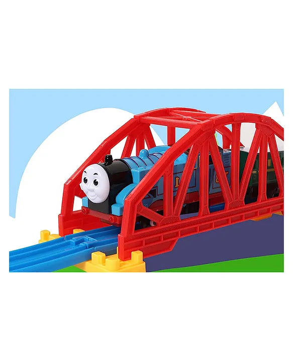 Thomas Train Toy Set with Track Loops and Bridge Ride Bridge View