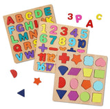 Wooden Alphabet & Number Learning Board