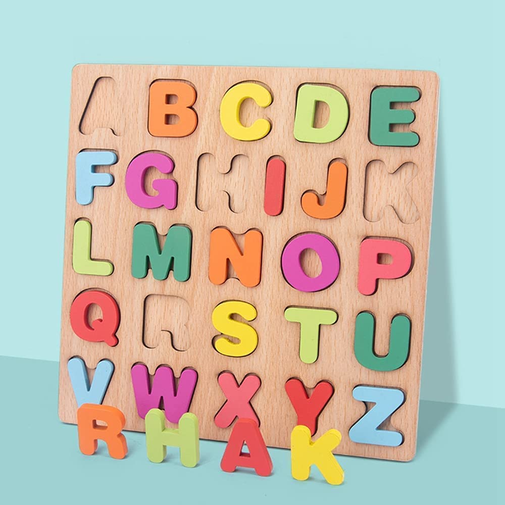 Wooden Alphabet & Number Learning Board