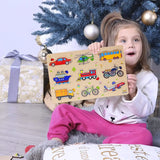 Kids Wooden Transport Puzzle Toy with Pegs – Learn Cars, Trucks & Bikes
