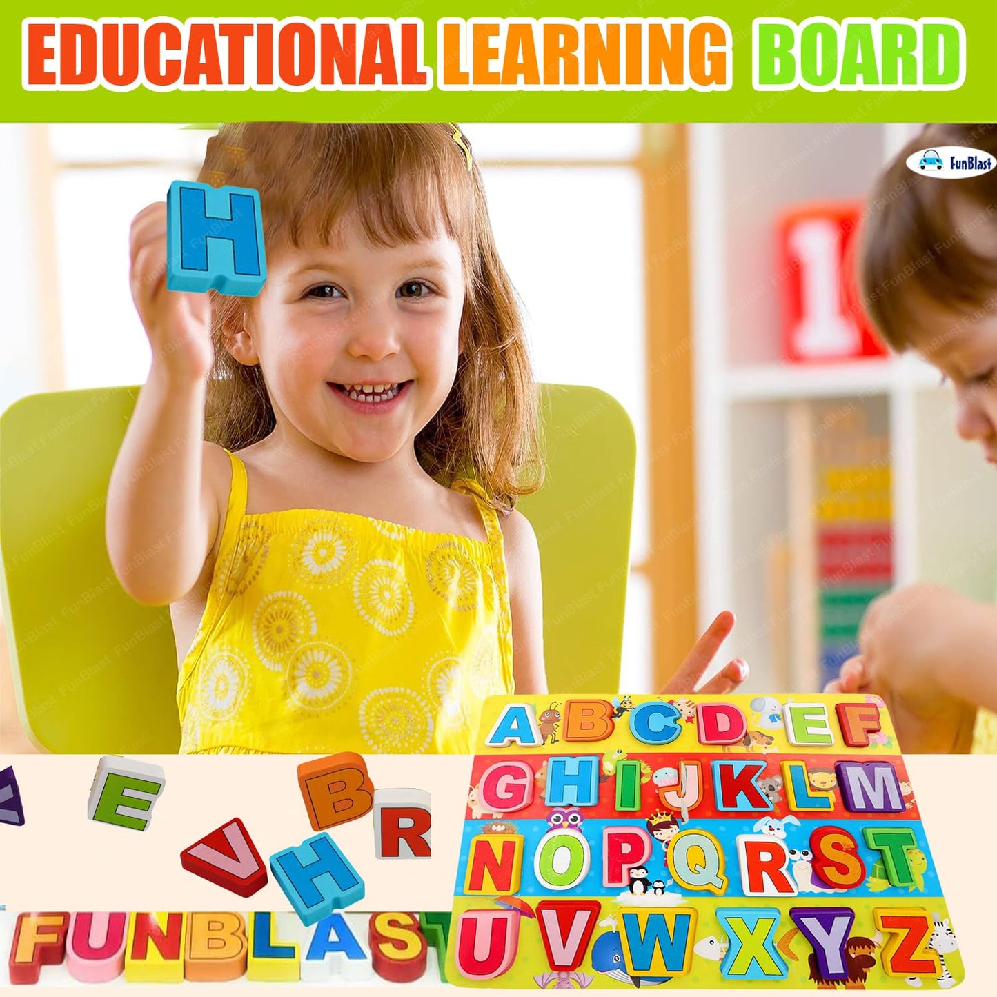 FunBlast Educational Wooden Board