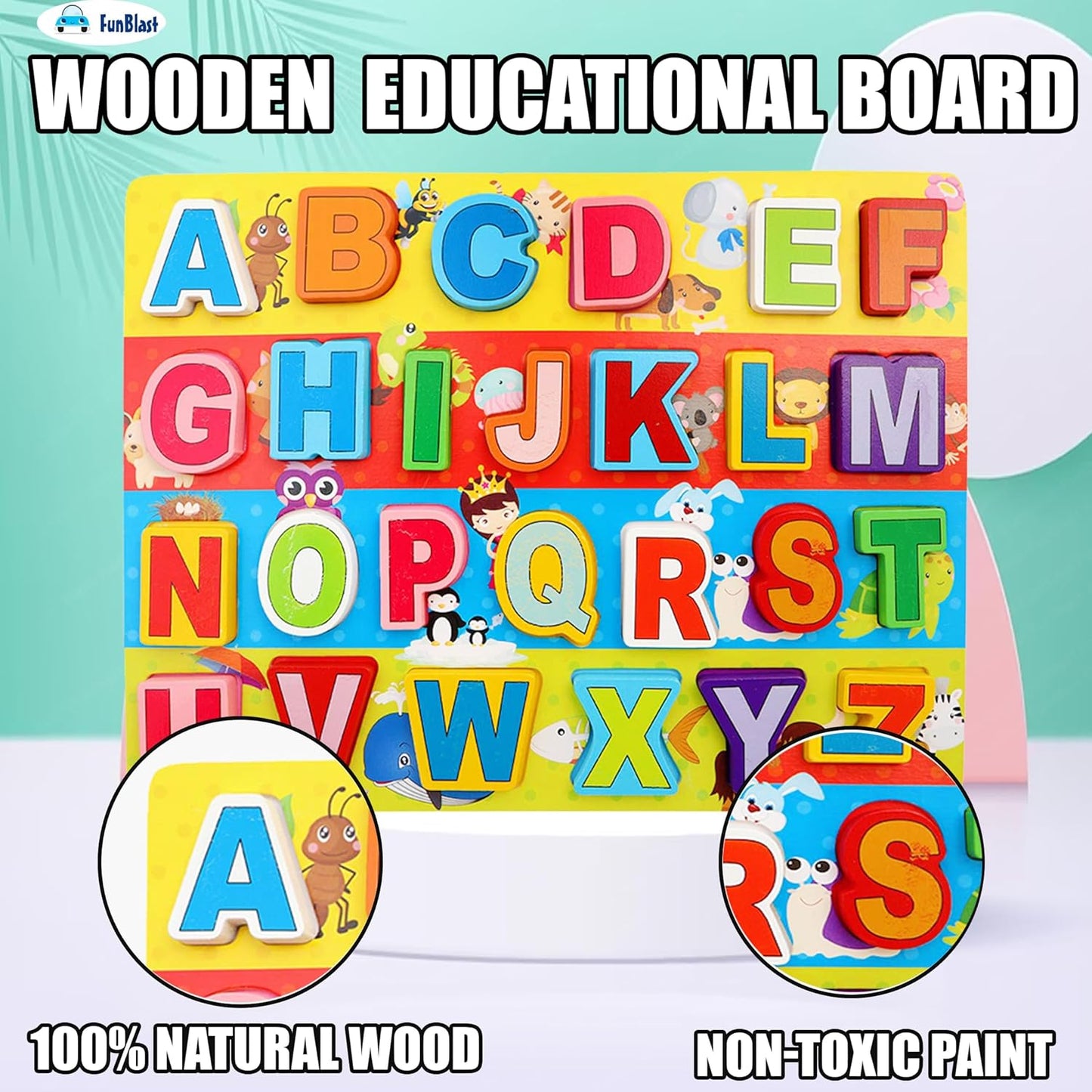 FunBlast Educational Wooden Board