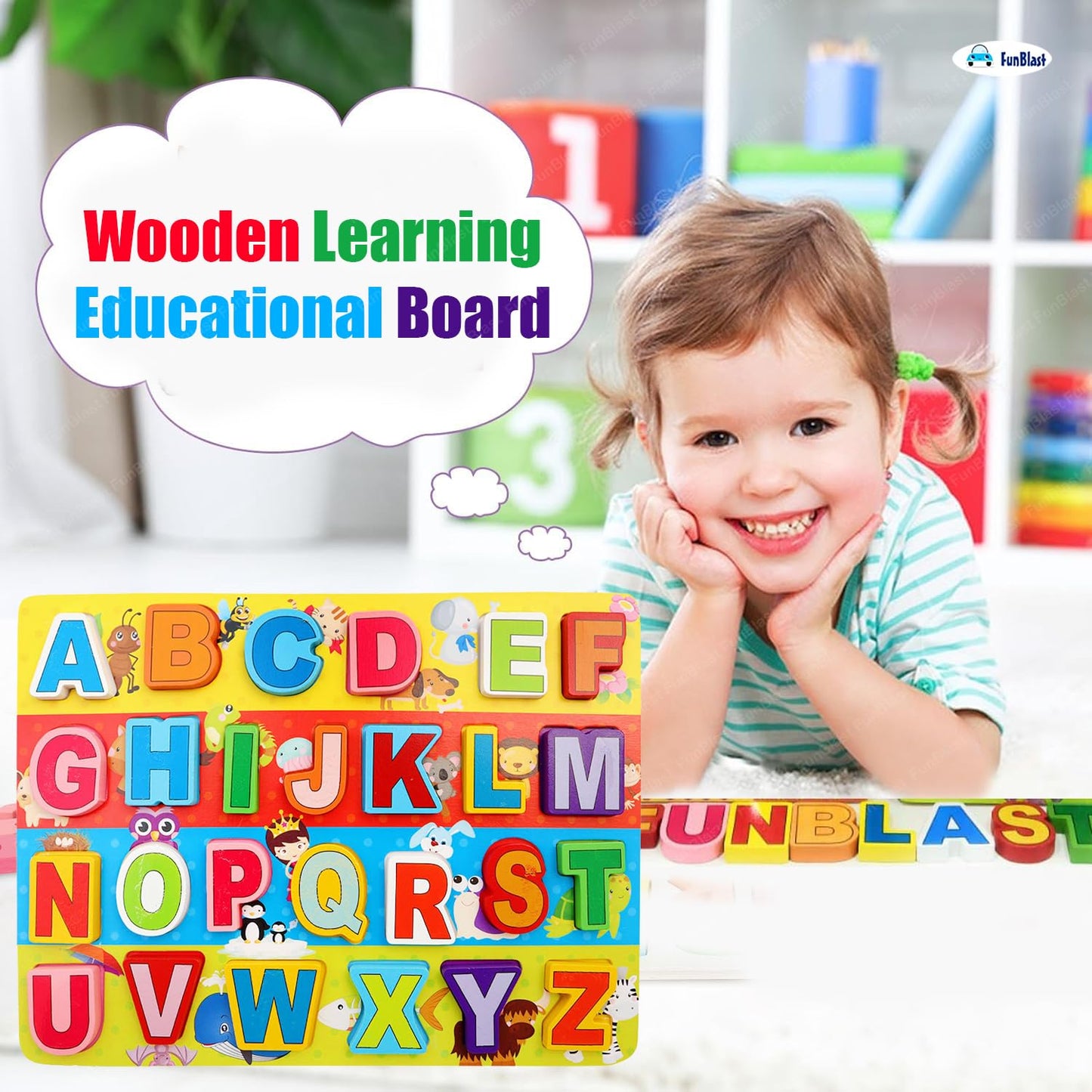 FunBlast Educational Wooden Board