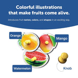 Wooden Fruits Jigsaw Puzzle with Knobs – Educational Learning Toy for Toddlers