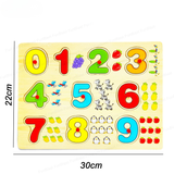 Montessori Style Wooden Number Puzzle Toy for Early Learning