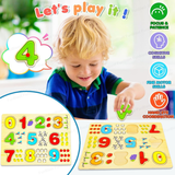 Montessori Style Wooden Number Puzzle Toy for Early Learning